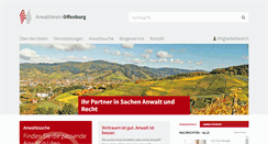 Desktop Screenshot of anwaltverein-offenburg.de